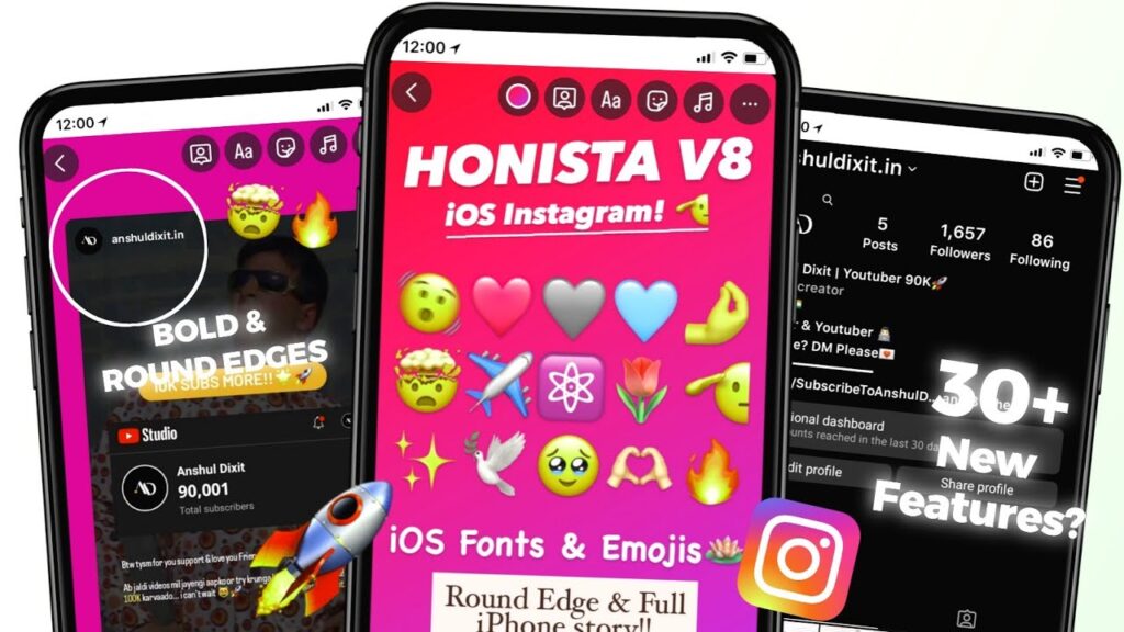 HONISTA V8 New Features iOS Instagram for Android Honista iPhone story settings✨ 1280x720 1